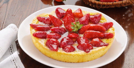 Crostata di fragole e marzapane